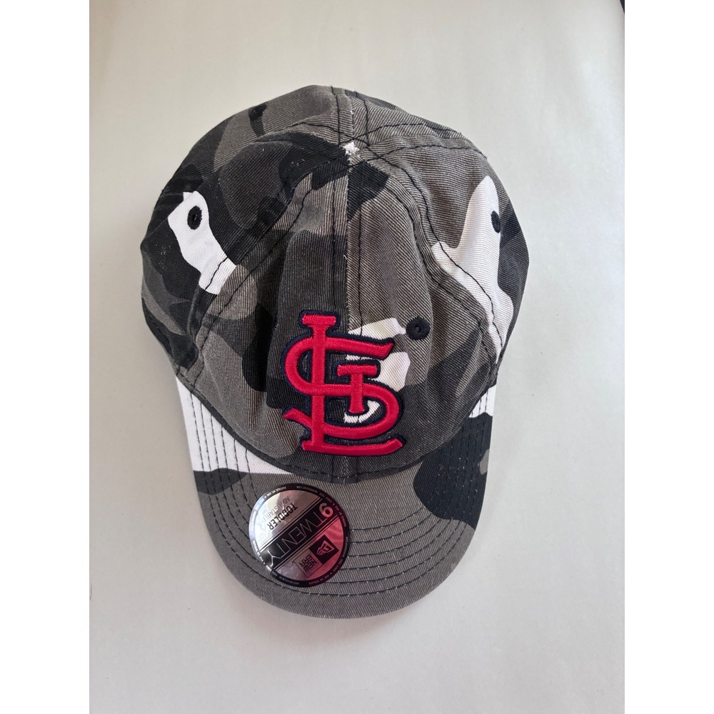 New Era 9TWENTY St Louis Cardinals Toddler Camo Adjustable Baseball Hat Grey Red